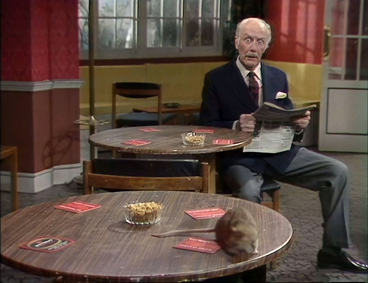 Classicbritcom's tweet photo. But they spread disease, Fawlty! He was sitting there, on that table! Eating the nuts, if you please! https://t.co/AdoqzCnus2