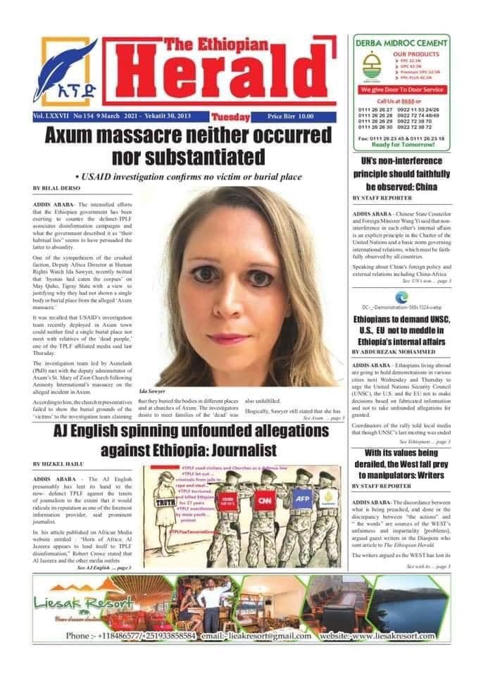 Alula_Solomon's tweet photo. This is a norm in @AbiyAhmedAli ‘s #Ethiopia. The International community &amp; media should devise something to deal with this pathological liar 🤥 https://t.co/zPx9w7vkdb