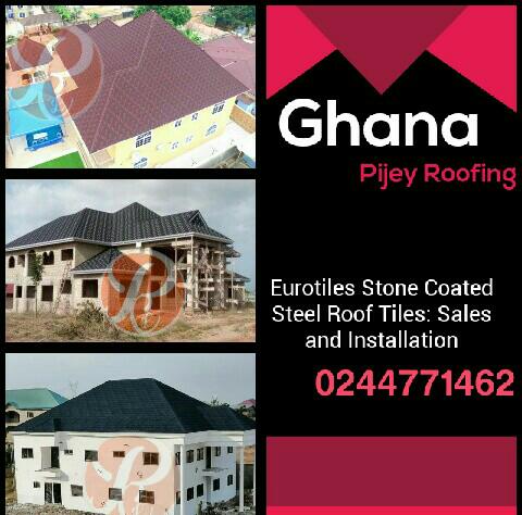 eLawrenceGh's tweet photo. Roof your home classy with top quality Eurotiles Stone Coated Steel Roof Tiles, now made really affordable by Pijey Roofing Ghana. *No fading *No Rusting *Legacy *50yrs warranty *From New Zeeland.
Kindly WhatsApp us for samples, estimate and deal, on
+233244771462.
#sotnghana https://t.co/uNPI2c4YkX