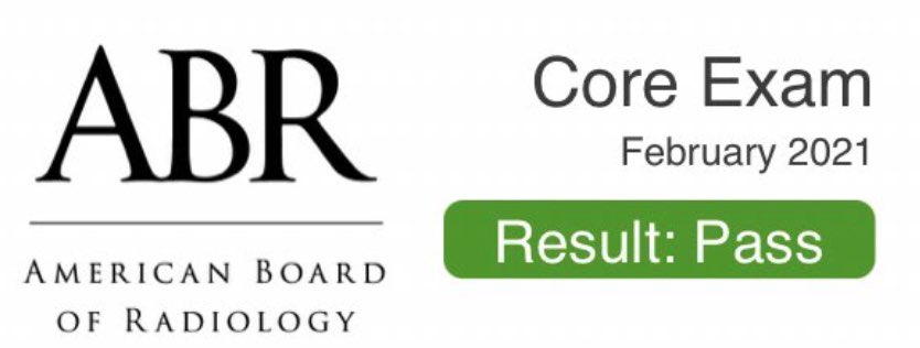 Miami Beach Radiology (@msmcrads) on Twitter photo Congratulations to our R4 class for absolutely crushing the <a href="/ABR_Radiology/">American Board of Radiology</a> core exam! We are so proud of you and your accomplishment!
#radres #futureradres #radiology #radiologyboards #100percentpassrate #MedTwitter #MedStudentTwitter #irad #COVID19 #virtualexam Congratulations to our R4 class for absolutely crushing the <a href="/ABR_Radiology/">American Board of Radiology</a> core exam! We are so proud of you and your accomplishment!
#radres #futureradres #radiology #radiologyboards #100percentpassrate #MedTwitter #MedStudentTwitter #irad #COVID19 #virtualexam