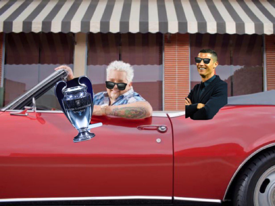 LBLarry14's tweet photo. Hey guys, I’m Guy Fieri and today we’re ROLLING OUT looking for America’s greatest lock 
Today we’re going Italian with my boy CR7 for a tasty treat 🍝🍕🇮🇹

Absolutely HAMMERING🔨 Juventus spread -1 vs Porto for $1000🔥 #soccerbets #freebet #whynot #fanduel #rsportsbetting https://t.co/lBxbiInPce