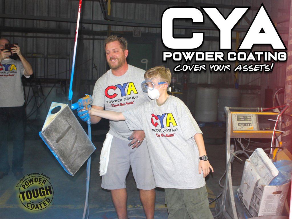 We love sparking the interest of the youth. If we can implore our next generations to get into trades then we have done our part. #DirtyHandsCleanMoney #PowderCoating