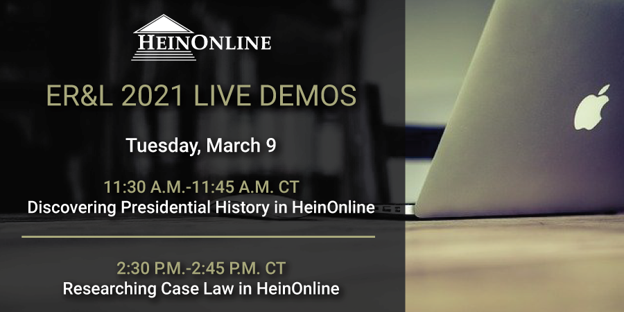 Don't miss our live demos for <a href="/ERandL/">ER&L</a>'s virtual conference today. Be sure to stop by and visit with Tim and Steve! #erl21