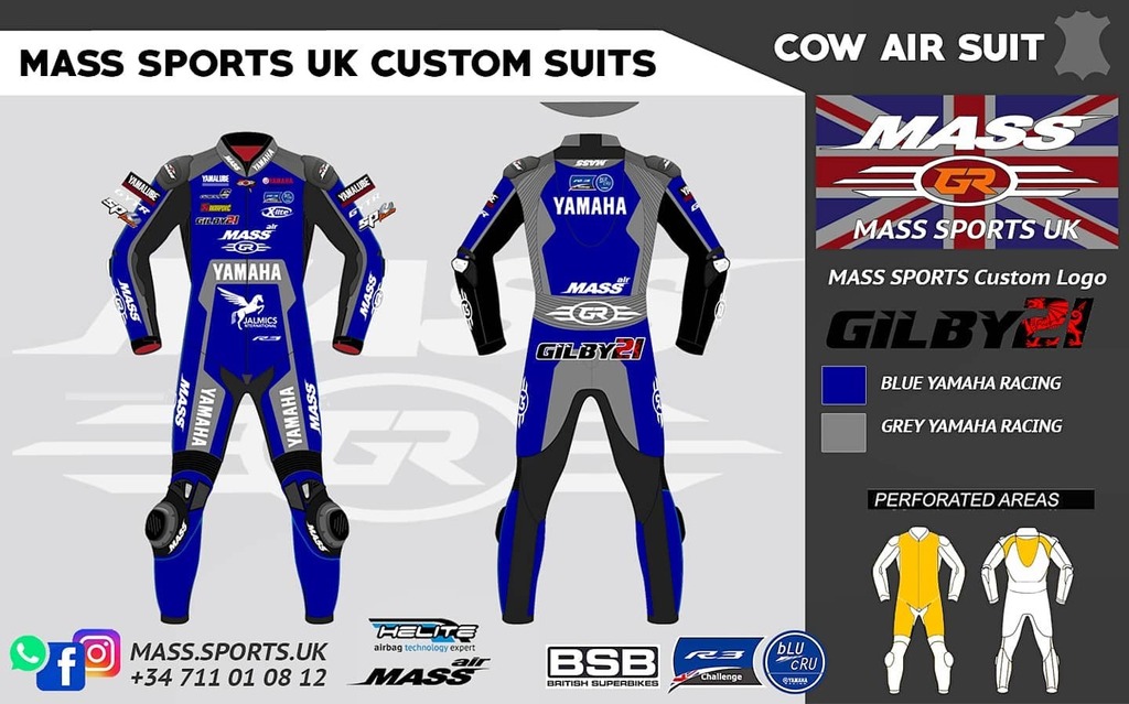 💥 NEW! <a href="/lukegilby/">luke gilby</a> is going to find a few tenths a lap just from looking this good 💨  Competing in the <a href="/officialbsb/">Bennetts British Superbike Championship</a> Yamaha R3 Cup, Luke has returned to us for a new suit! #MassSportsUK #MassSports #CustomSuits #Yamaha #R3Cup instagr.am/p/CMNCpvYnN5I/