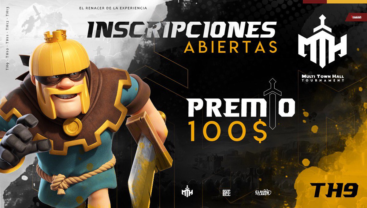 🔰Hemos Abierto Inscripciones🔰 
♻️Modalidad  TH9 ♻️ 5 vs 5♻️
con un Premio base de $100 ♻️

🔰We have Open Registration
TH9 mode 5 vs 5♻️
with a base Prize of $ 100

♻️Puedes inscribir tu clan utilizando el link🔰
♻️Youcan register your clan using link🔰

forms.gle/Dp1ehUEevLeLf2…