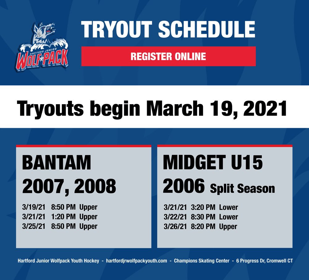 Tryouts are less than a week away! Be sure to register today! #JOINTHEPACK