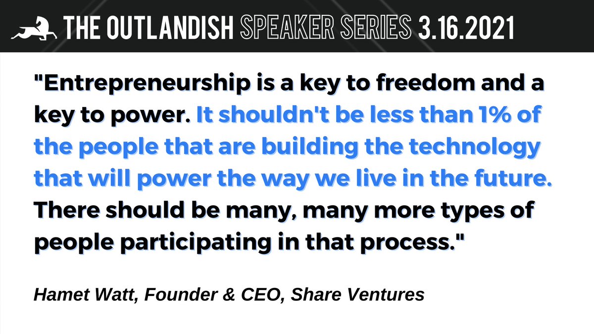 outlandervc's tweet photo. Join us on the 16th for a discussion w/ @hametwatt about the future of living/working, the venture studio model of investing, and diversity in venture capital!

RSVP ➡ https://t.co/SXsbMsLYTr

Read his full interview w/ Michael Redd of @ADvantage_Fund ➡ https://t.co/sG0vpq6P88 https://t.co/qmo5yzkUl9