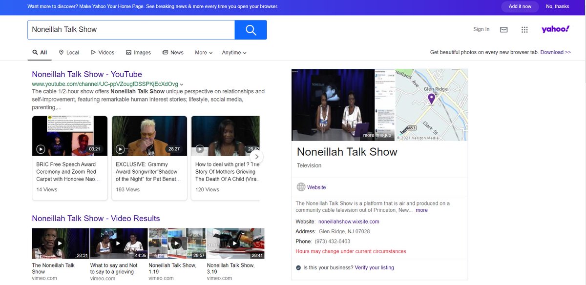 NoneillahShow's tweet photo. Yahoo created a Noneillah Talk Show #Knowledge Panel. The Noneillah Talk Show raise #awareness on #NJTransit, #CoachUSA and other corruption in New Jersey
#Noneillahtalkshow #Noneillah #Communitycable #Revolttv #Bravo #realityshow #NewJersey #Ads #Hulu #COVID19 #JoeBuddenPodcast https://t.co/lytu5jfHmN
