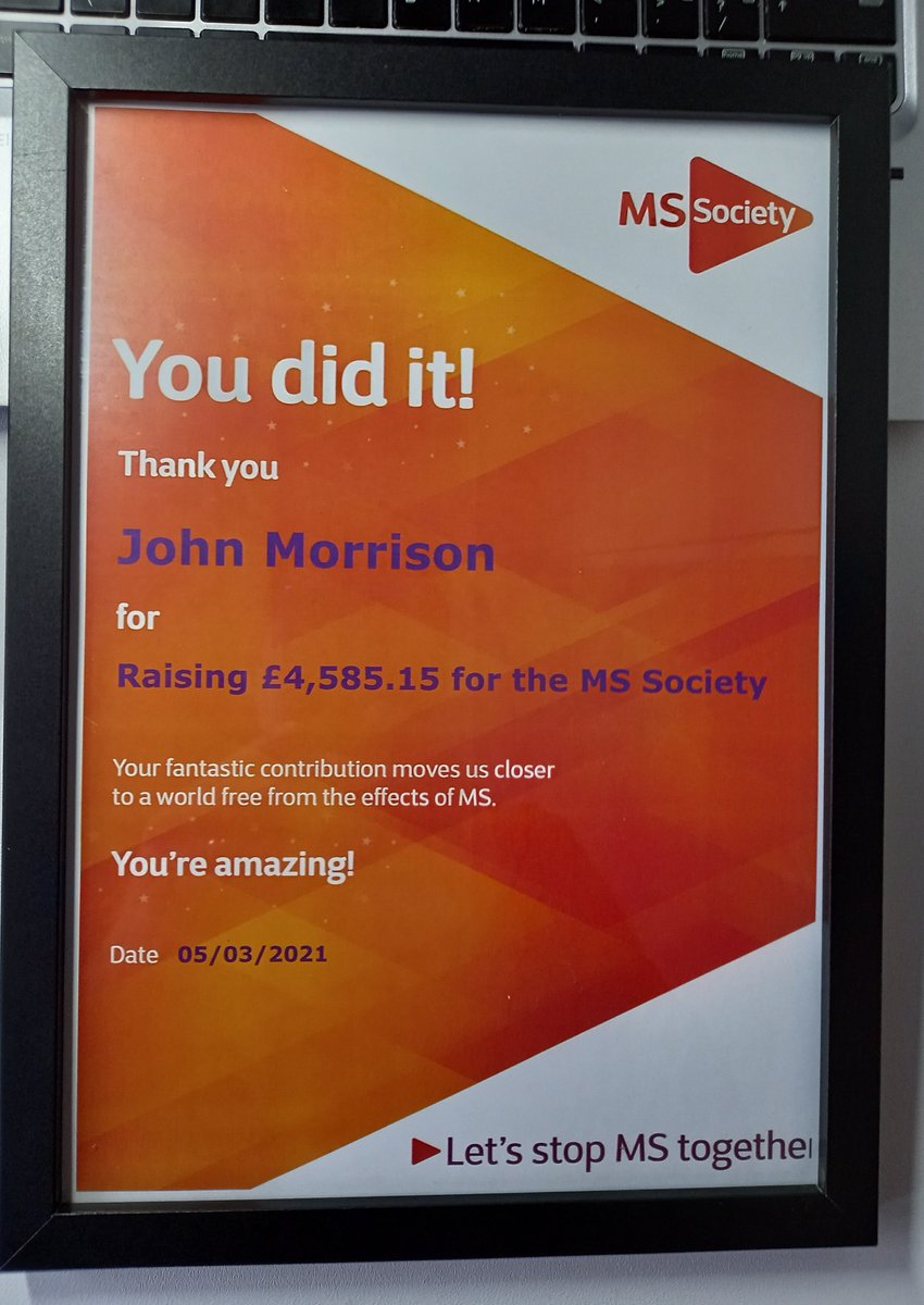 One of the few deliveries this year that wasn't from Amazon. It was certainly a challenge to run the length of Britain in January, but it was made easier knowing the hard work was for a really worth cause. Looking forward to  to next years challenge. <a href="/mssocietyscot/">MS Society Scotland</a> <a href="/shepwedd/">Shepherd and Wedderburn</a>