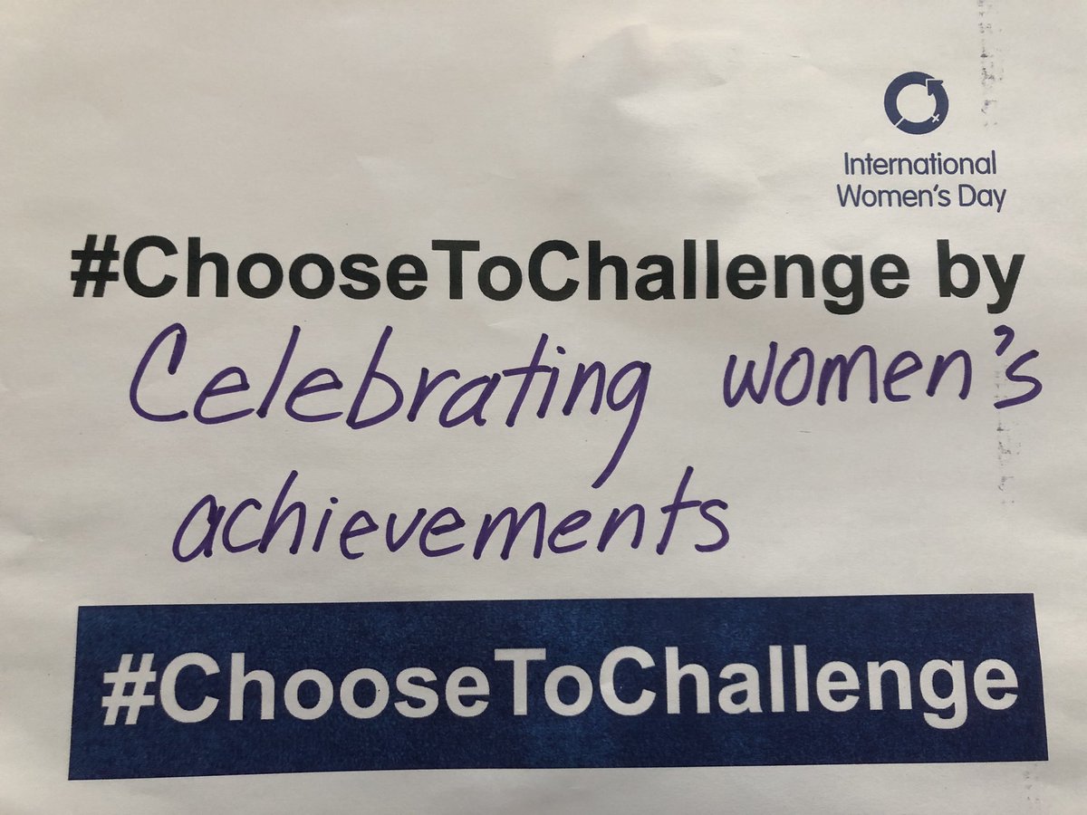ColedalePS's tweet photo. To help celebrate IWD2021 each class from Kindergarten to Grade 8 @ColedalePS discussed ways to #ChooseToChallenge and wrote out their commitment and hung it in the school. https://t.co/BenLSkuMLw