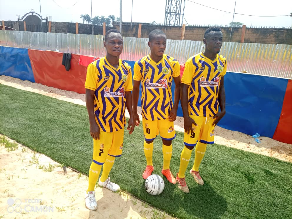 UdalaFCU's tweet photo. Before our first game of the #NLO21 season we unveiled our new @owusportswear kits. 
Modelled by Striker, Eguavoen, Midfielder, @ugwutvalentine and Striker, Chinonso Ndumuanya. 
#ShineTheLight https://t.co/1ZcQ3jqZuI