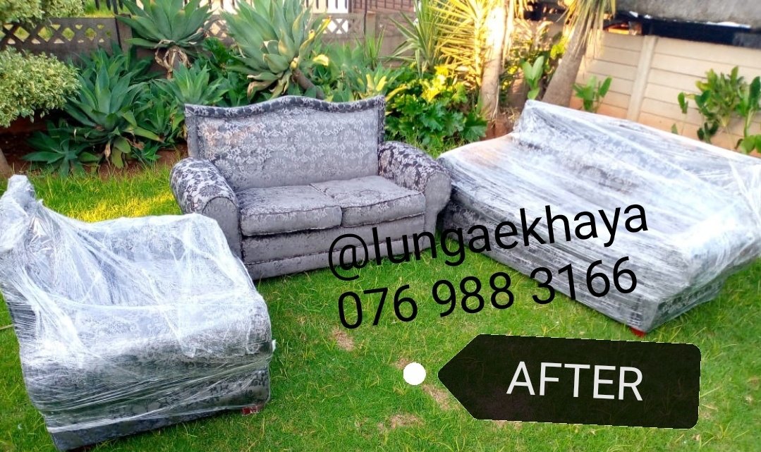 EkhayaLunga's tweet photo. Let us breathe a new life to your old couch.

Simply whatsapp us a picture of your old couch on 076 988 3166 and we will quote you.

#WhenAParentWantsToJola #Witsasinamali #wits #Somizi #Mohale #OprahMeghanHarry #Bonang #Witsasinamali #malema #NSFAS #IthembaChallenge #Zondo https://t.co/GmhBFzhTVW