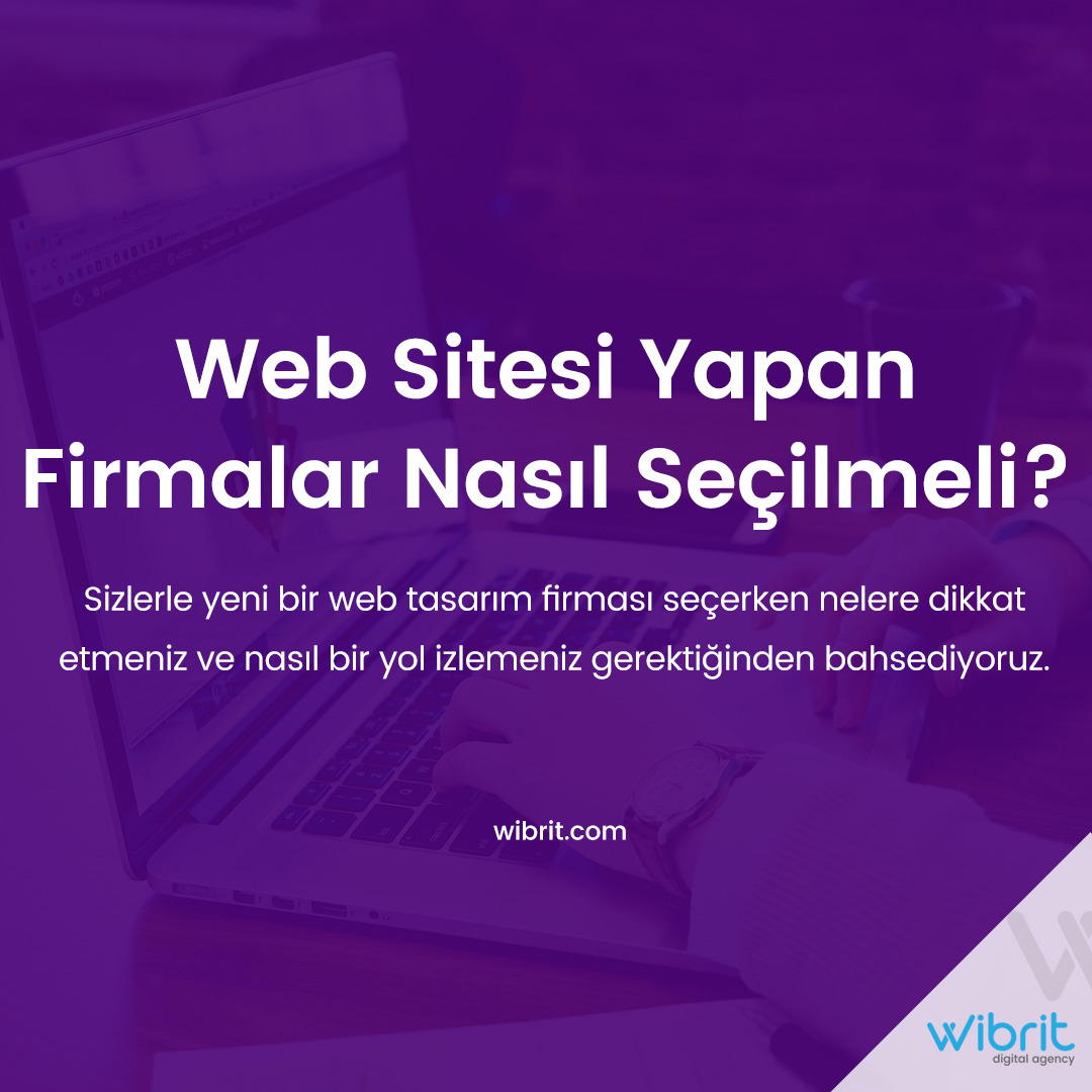 Bir internet sitesi yaptırmak istiyor fakat hangi firmaya yaptıracağınıza karar veremiyorsanız, karar vermenizi kolaylaştırmak için içeriğimize göz atın. 

wibrit.com/web-sitesi-yap…

#webtasarım #internetsitesi #webtasarımajansı #webtasarımfirması #webajansı <a href="/wibritcom/">wibritcom</a>