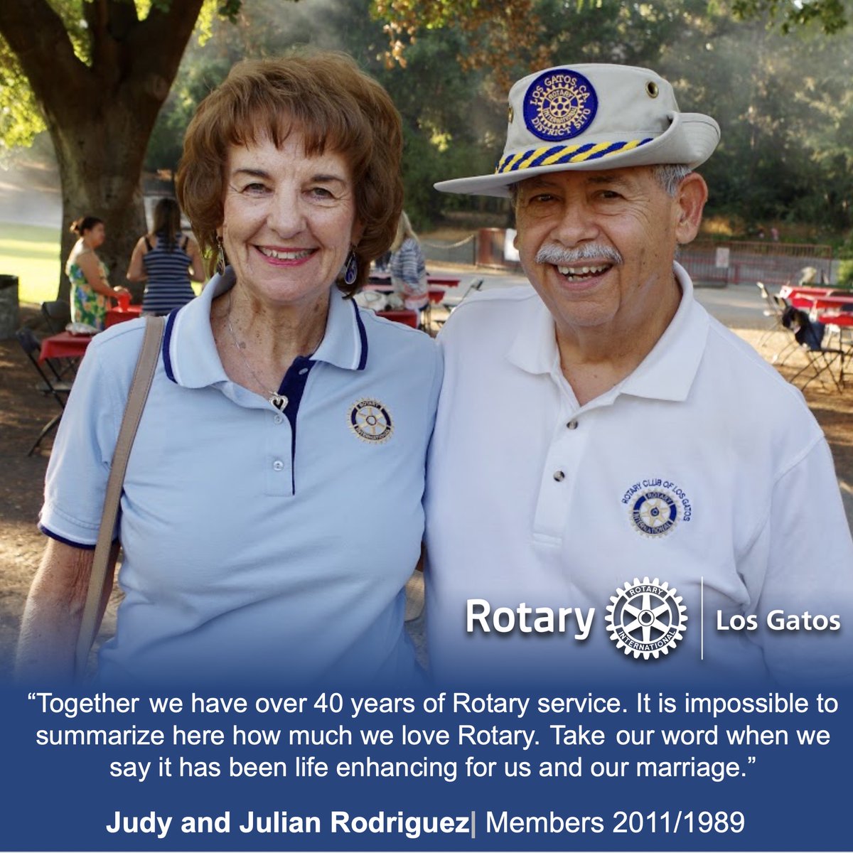 We have traveled all over the world, attended 4 international conventions and Rotary 100th anniversary celebration. We joined other club meetings even on a cruise ship.  We have championed local and international service projects. #rotarycouple #rotarystory #joinRotary