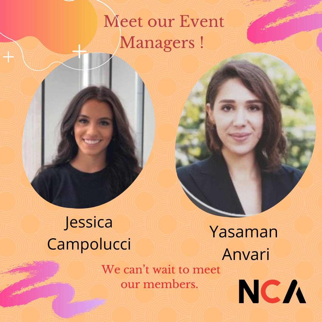 ncanetworkTO's tweet photo. Meet the latest members of our team! 

We are happy to have our event managers - Jessica &amp; Yasaman on board. 

Our team is dedicated to assisting NCA students and organizing events for Internationally trained lawyers. 

#NCA #welcome #ITL #NCAnetwork #law https://t.co/8JcR2WSrG5