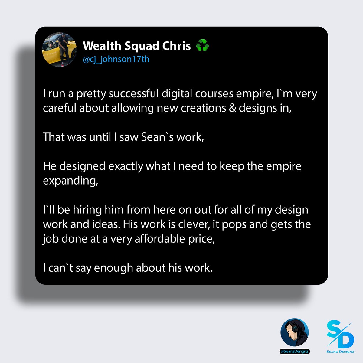 SeanzDesignz's tweet photo. Chris Johnson (@chrissssjohnson)
just got his courses upgraded 🔥

Links below 👇 https://t.co/mAbg4GnyA6
