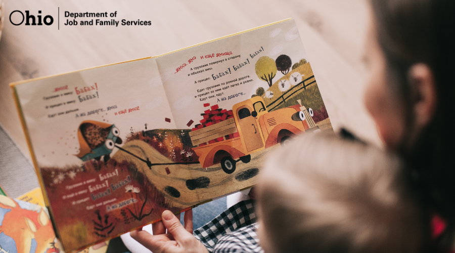 OhioJFS's tweet photo. DYK? Children who can’t read well are four times more likely to drop out of high school before graduation. Prepare your child by reading aloud and giving them access to books. The https://t.co/IJiz313Hqa can help provide free books from birth to age five. #ReadingAwarenessMonth https://t.co/jqr49GJnBc