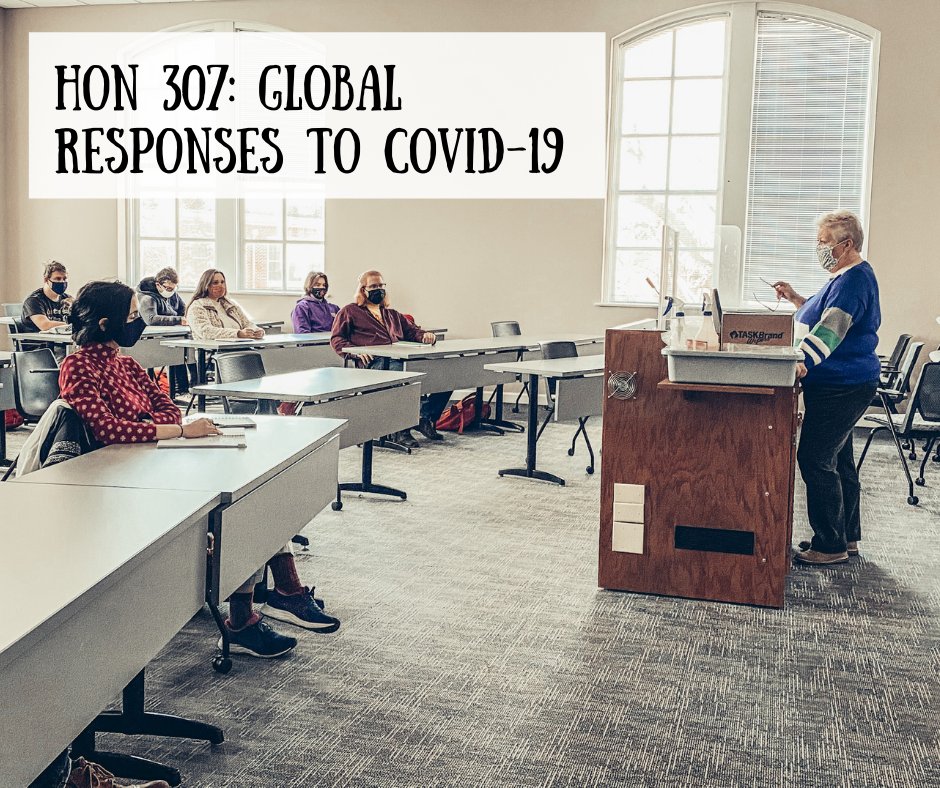 How each community has responded to COVID has varied greatly depending on their culture, and this is what some of our students are discussing this semester! Dr. Street and Ms. Pelka have teamed up to help students discover the role of culture in the pandemic. #CampbellHonors