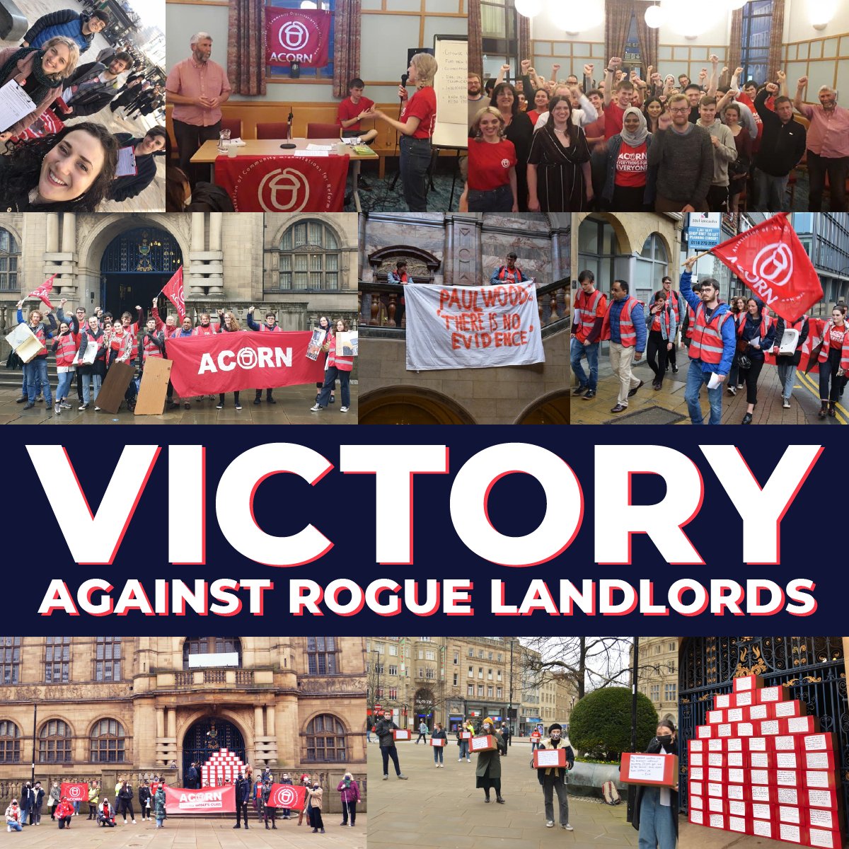 acorn_sheffield's tweet photo. After years of fighting for a crackdown on Sheffield's rogue landlords, union power is finally getting big results from the council.💪

With every fight, every petition signature &amp; every member's story we delivered to the gates of the Town Hall last month, we've grown stronger... https://t.co/iAYSqJUb7D