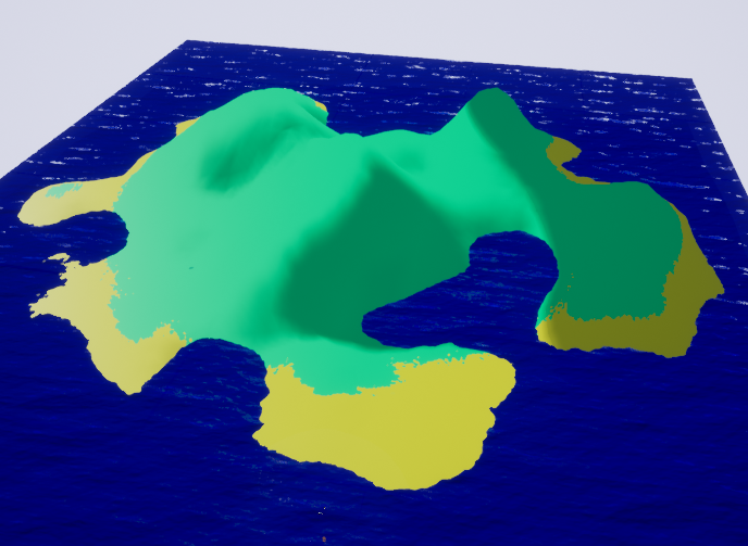 AgpDeveloper's tweet photo. Procedural island generator made with Simplex Noise Perlin to make Heightmap and Biomemap, to make the different biomes of the island.
Developing in @ESAT_Valencia
#UE4 #UnrealEngine #ProceduralGenerator https://t.co/8UeKELFw7G