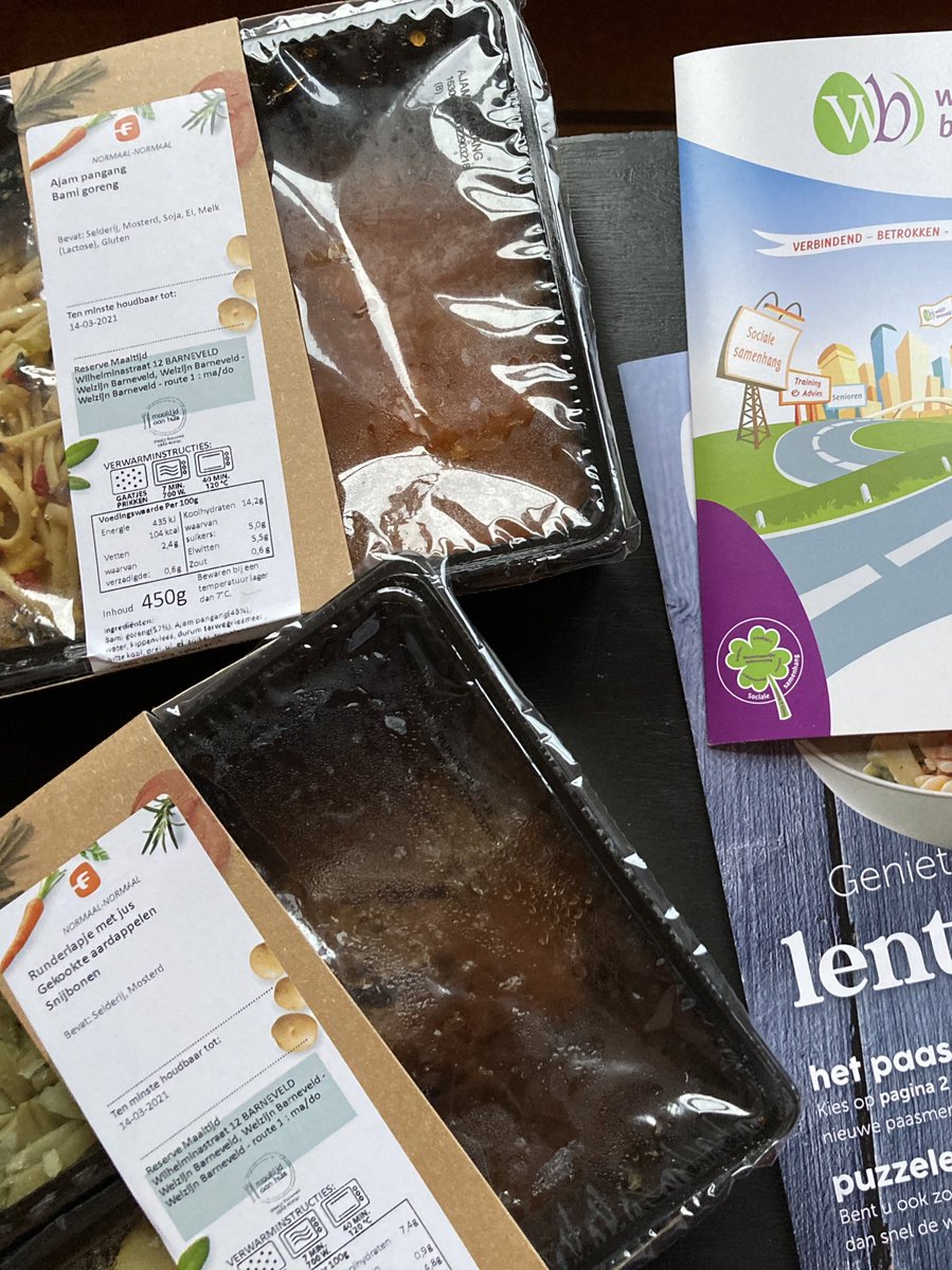 ‘Bordje Besteld’ is ook nog steeds actief. Vandaag kreeg ik twee bijzondere maaltijden van Hervormde diaconie en <a href="/WelzijnBvld/">Welzijn Barneveld</a> Dankuwel!