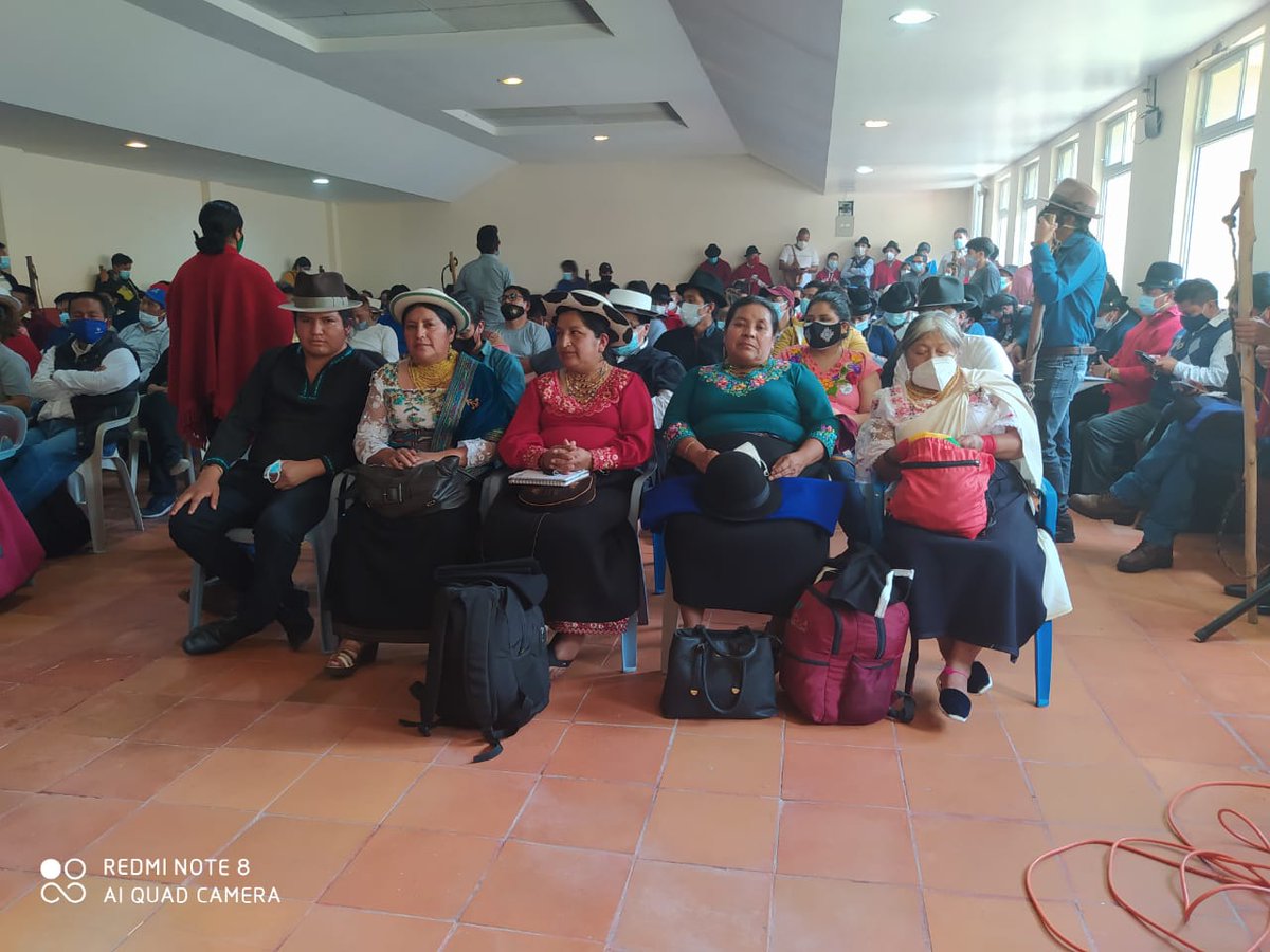CONAIE_Ecuador's tweet photo. En Baños, Tungurahua, se realiza la Asamblea Anual de la #Ecuarunari, participan dirigentes del Consejo de Gobierno de la CONAIE, se analiza la coyuntura política, #Elecciones2021 y habrá decisiones colectivas para participar del Consejo Ampliado de la CONAIE, mañana en Guaranda. https://t.co/NtkrDc86eG