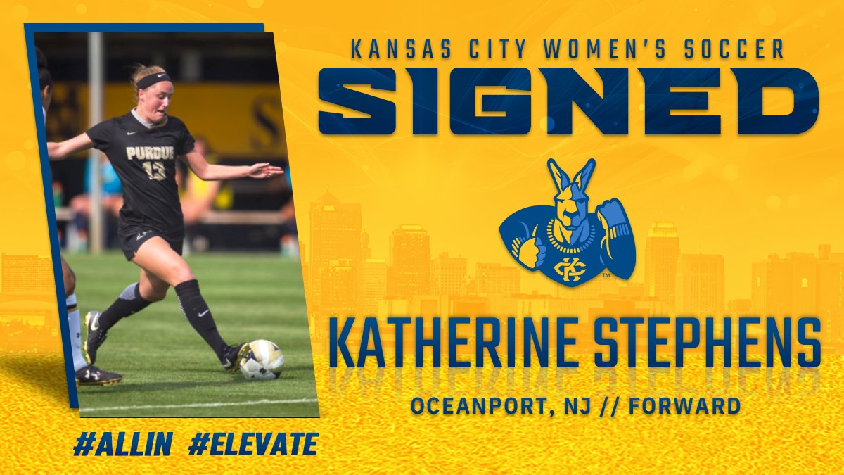 KCRoosWSoccer's tweet photo. We've got another recruit joining us in 2021!  Please welcome Forward Katie Stephens to Kansas City!  Katie is a graduate transfer from Purdue University.  We can't wait to have you #Elevate our program in 2021 Katie! https://t.co/3JROsmPckI