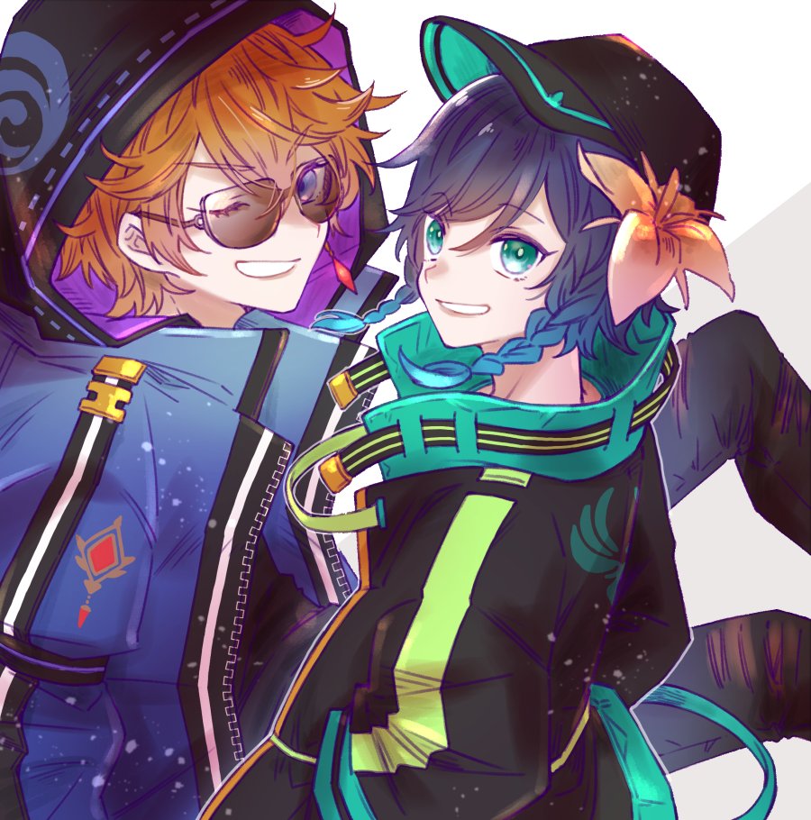 原神 男体化 甘雨 胡桃 ジン ユーキのイラスト