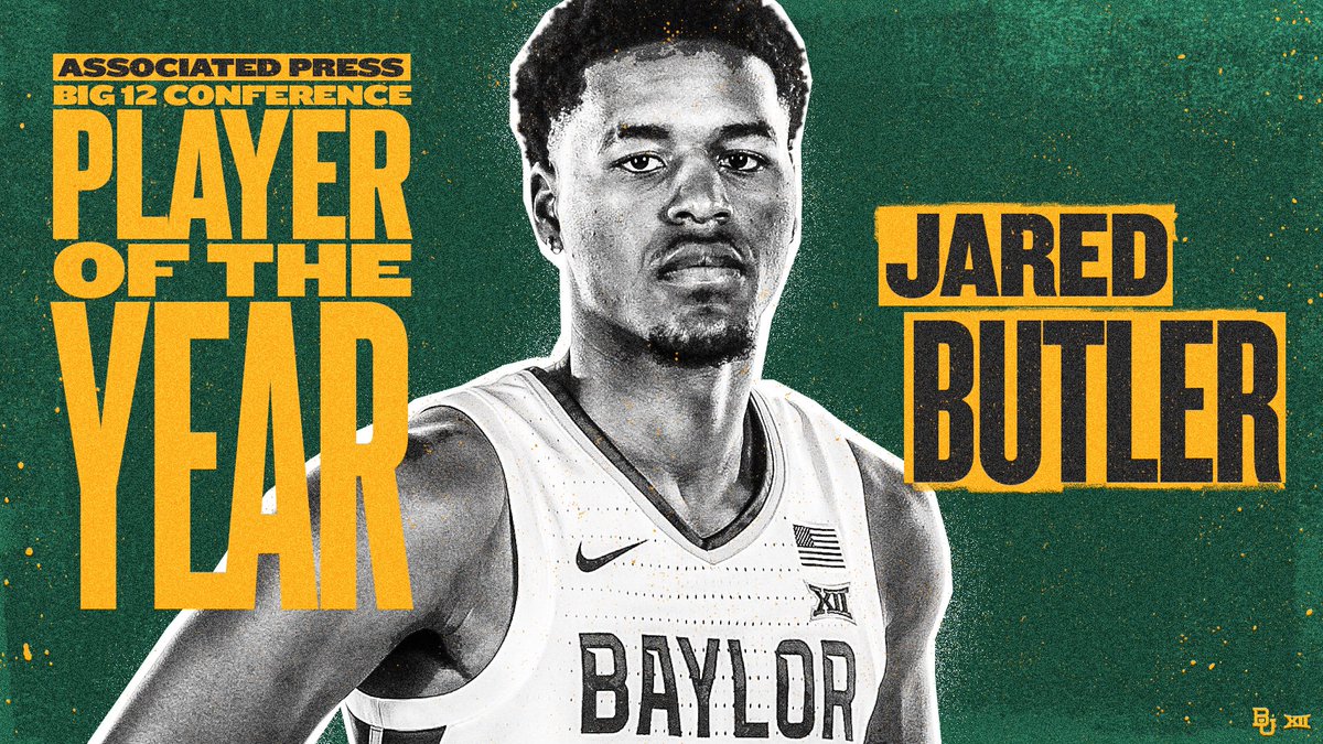 𝑹𝑬𝑨𝑳 𝑵𝑬𝑾𝑺

Jared Butler named <a href="/AP/">The Associated Press</a> #Big12MBB Player of the Year❗️

<a href="/J_Hooper11/">Jared Butler</a> is the first Baylor player to win the league’s top individual honor. 

#SicEm 🐻 | #TimeIsNow 🏀