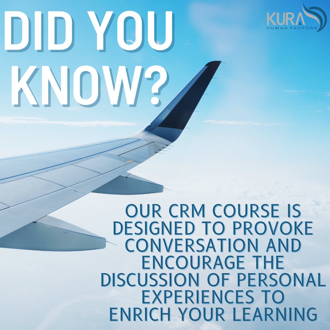 Our CRMT course focus is about developing effective and engaging facilitation skills in delegates to enable clearer messaging in the CRM training environment, exploring the known capacities and limitations of human cognition. 
<a href="/BeLeadingEdge/">Leading Edge Aviation</a>

#CRM #Upskill #Training