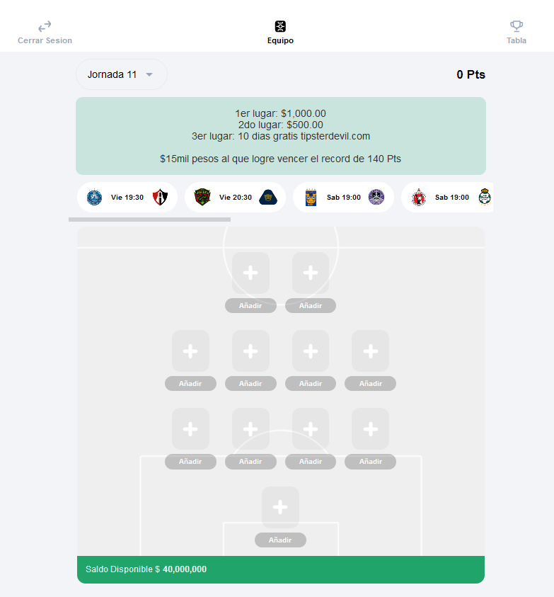 TipsterDevil's tweet photo. $15,000.00 PESOS JORNADA 11 LIGA MX 🔥

Participa en https://t.co/36NbAPbTNR  y podras ganar hasta 15mil en efectivo!! Arma tu once y participa

Requisitos:
- Dar Like y RT a este tweet
- Comparte tu alineación con un screen https://t.co/lw3zUfeJBt