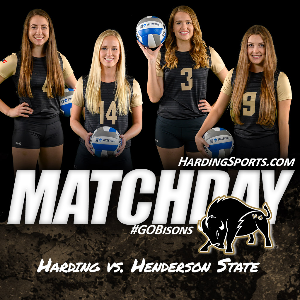 .<a href="/Harding_VB/">Harding U Volleyball</a> MATCHDAY! The Lady Bisons host Henderson State at 6 p.m., on Senior Day #GOBisons

🚨Reminder: Fans on Players and Coaches pass list ONLY

Stats: statb.us/b/326323
Video: thelink.harding.edu/tv16/