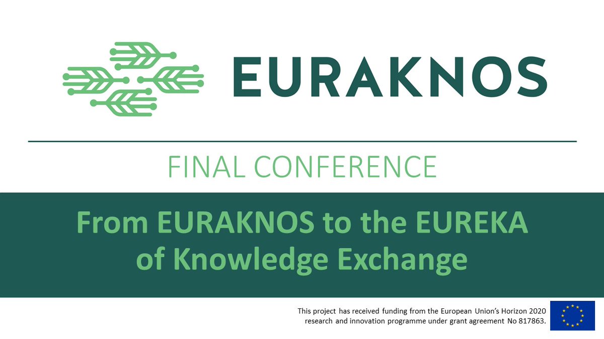 Recordings from our Final Conference are now available via our website. Check them out: euraknos.eu/deliverables #KNOWLEDGE #knowledgemanagement #knowledgetransfer #policy #horizoneurope #INFORMATION #networks