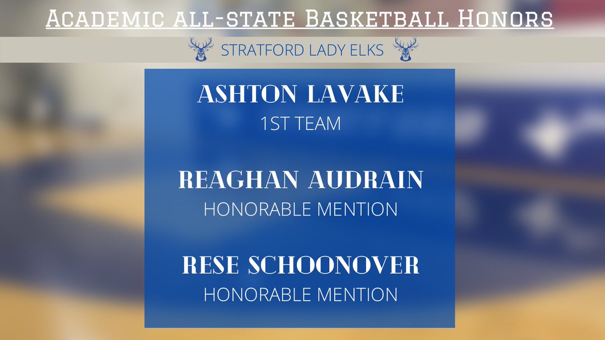 Stratfordelks1's tweet photo. Congratulations to these Stratford Lady Elks for their @THSCAcoaches Academic All-State Basketball honors! @StratfordISD @lady_elks @StratfordHigh17 @ReseLesli @ashtonlavake21 @AudrainReaghan https://t.co/4TrYG4S3mb