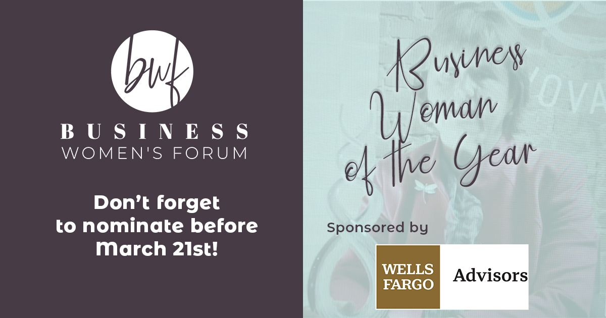 BWFpa's tweet photo. There are 12 days left to get in your nominations for Business Woman of the Year. Go to our short nomination form and we'll take it from there: https://t.co/pjzZav7fFY  Get your nominations in by March 21st! Thank you Wells Fargo Advisors for sponsoring the BWY award! #BWFpa #BWY https://t.co/pEFnDSAllv