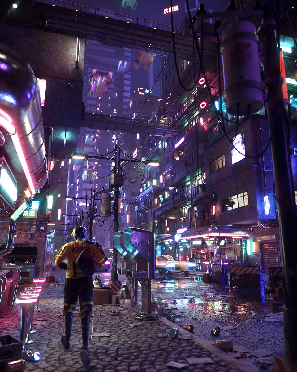tropicalvirtual's tweet image. &quot;Night Shift 2187AD&quot;

available on @SuperRare 
🔗superrare.co/artwork-v2/nig…