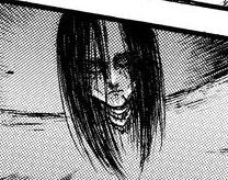 In 138, Eren has his eyes closed, he doesn't want to see his actions so much that he prefers to leave them like this. He feels completely bad too, but his guardian angel has arrived, he opened his eyes little by little, &, you can feel peace in his eyes, with a slight smile