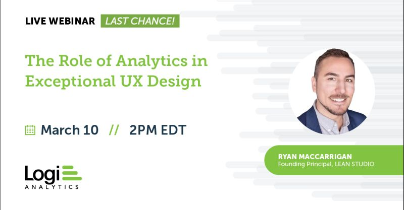 RyanMacCarrigan's tweet photo. Join me for this webinar on dashboard UX tomorrow. This is one of my favorite UX topics because designing analytics dashboards is often challenging for the product teams I work with...but it doesn't have to be! https://t.co/V5z3jTJcCh https://t.co/ENXa7G3vm2