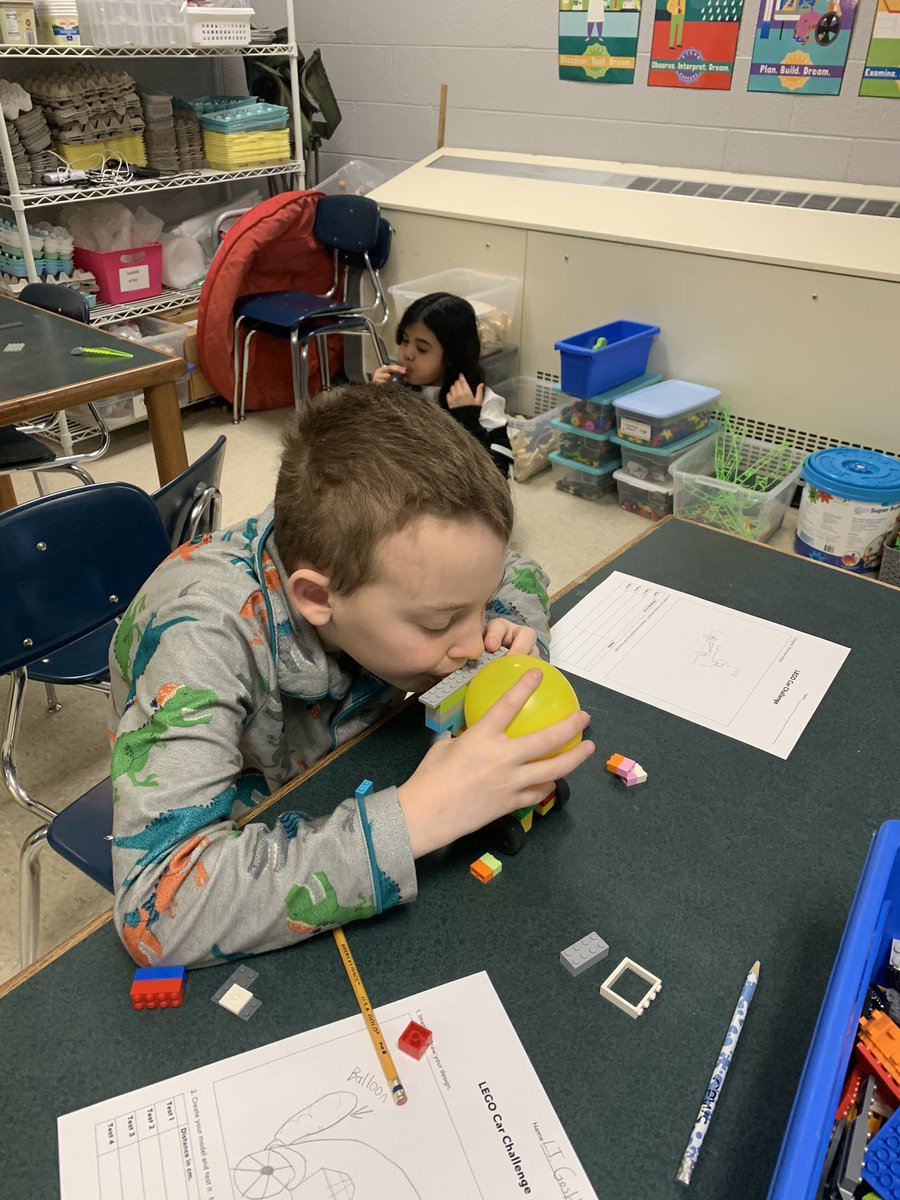 WalkerUtjenny's tweet photo. Designing and testing LEGO cars after reading “If I Built a Car” by Chris Van Dusen for Read Across America Week. @chrisvandusen @howellprincipal #buzzworthy @LEGO_Education @LEGO_Group https://t.co/O2OPrDTb2M