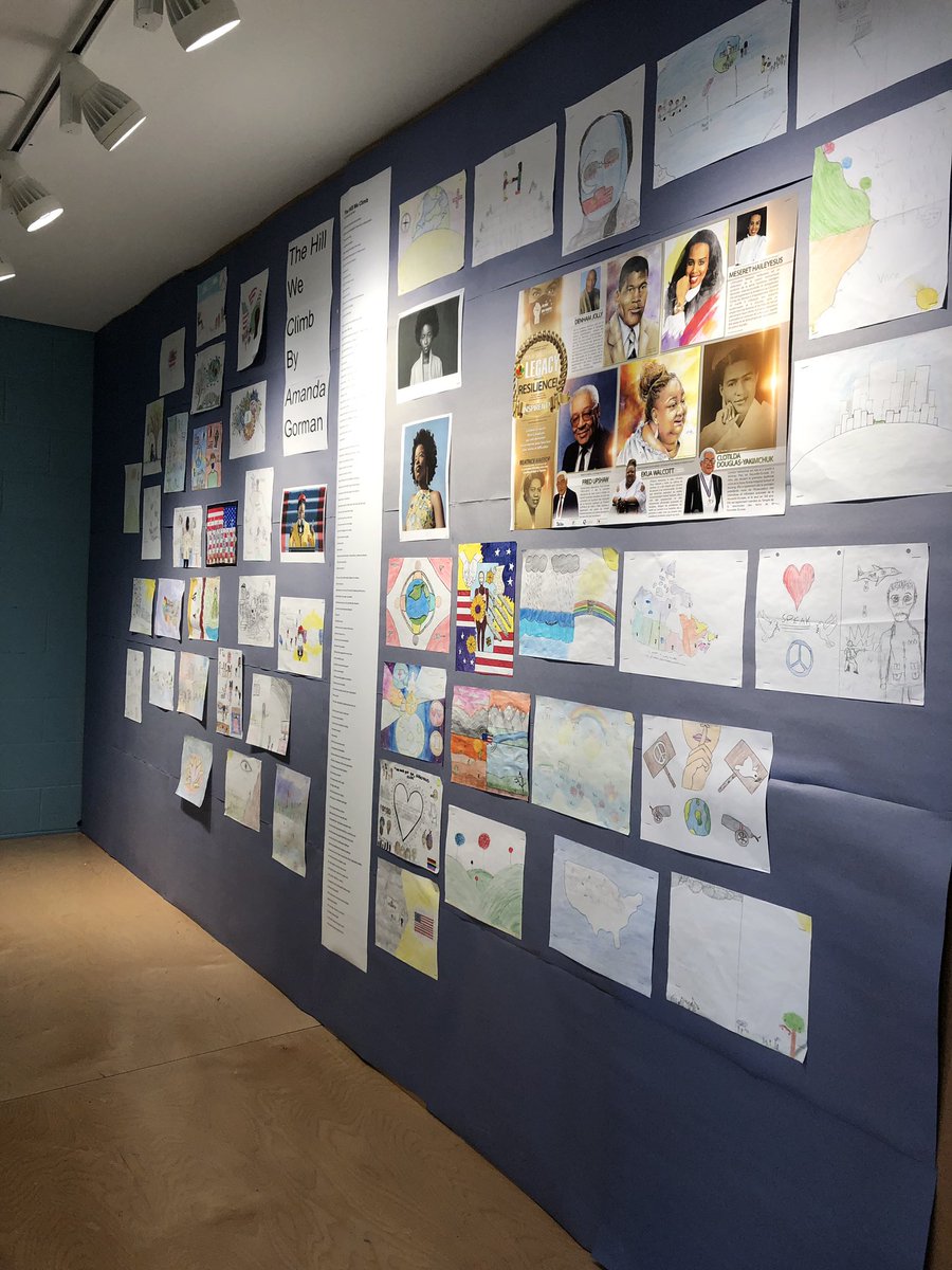 EOMintermediate's tweet image. Our Gr. 7s have been learning about the important work Amanda Gorman is doing for our world. 🙌🏾👏🏿