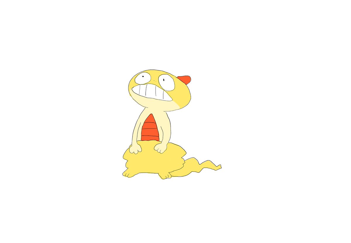 ズルズキン描いてって言われて勘違いして描いたうろおぼえのズルッグです しろのイラスト ズルズキン描いてって言われて勘違いして描いたうろおぼえのズルッグです しろのイラスト