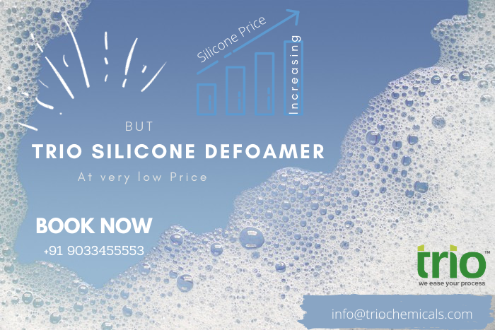TrioChemicals's tweet photo. Low Price Silicone Defoamer From Trio Chemicals - Manufacturer of Defoamer and Antifoam #siliconedefoamer #nofaom #trio #chemical #potatoprocessing #triochemicals #defoamer #antifoam #trioban #paintindustry #pulpandpaper #foodprocessing #pigments #fermentation #sugarindustry https://t.co/Y2xtQv4r5r