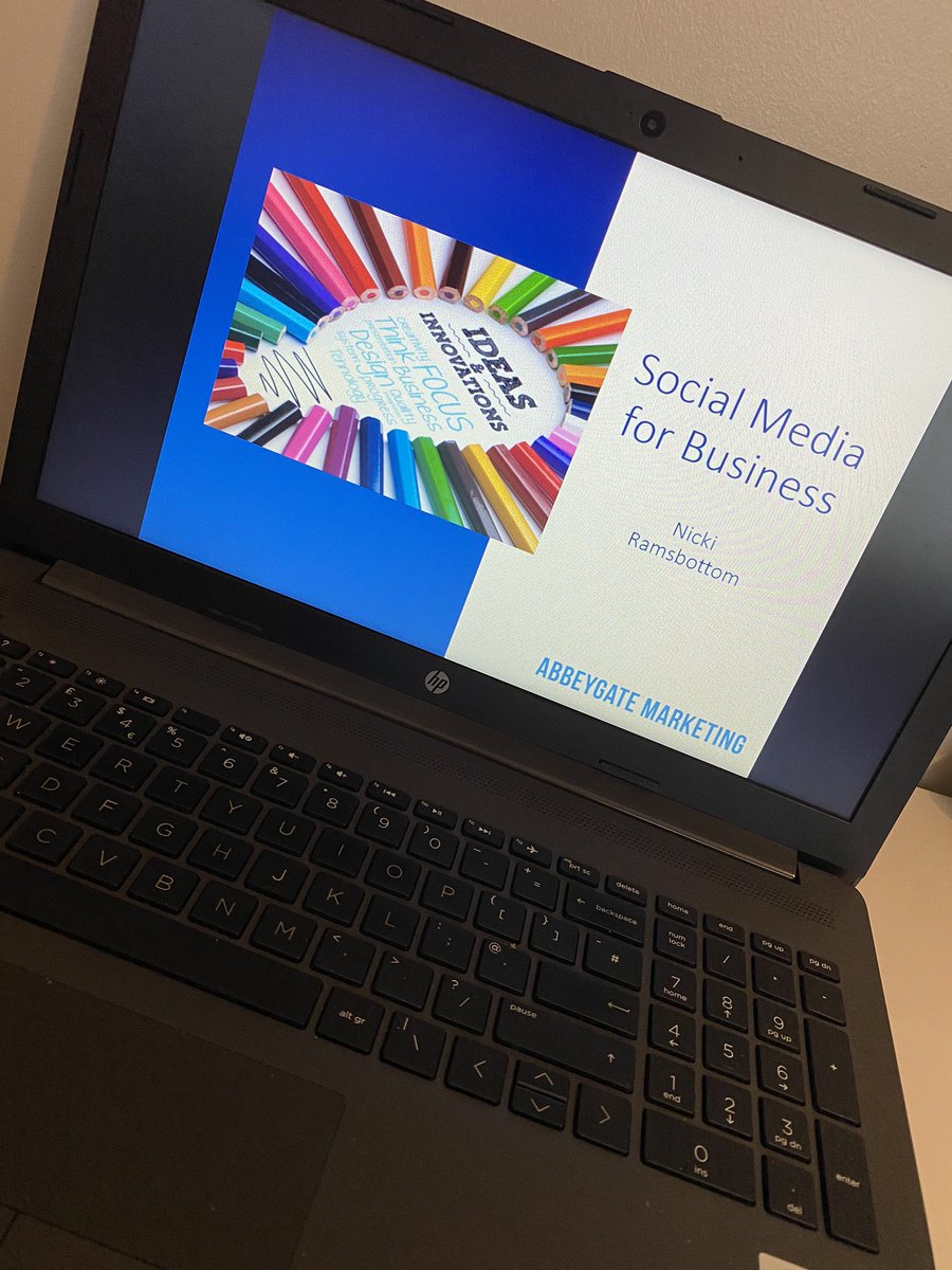 NickiMktg's tweet photo. Back to training again today (first time running a virtual course!) this time looking at Social Media for Business and what 2021 will bring. A great session with the team from @WSCemployers #socialmediatips #marketingtraining https://t.co/LkrBq2Y5Jt