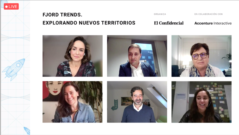 BancoSabadell's tweet photo. .@polnavarro, CEO de @InnoCells, en el encuentro #FjordTrends. Explorando nuevos territorios: “Las organizaciones hemos cambiado internamente para reaccionar al entorno inesperado y externamente en la relación con el clientes” 
cc @fjord @AccentureSpain
@elconfidencial https://t.co/L1R4wXyVy8