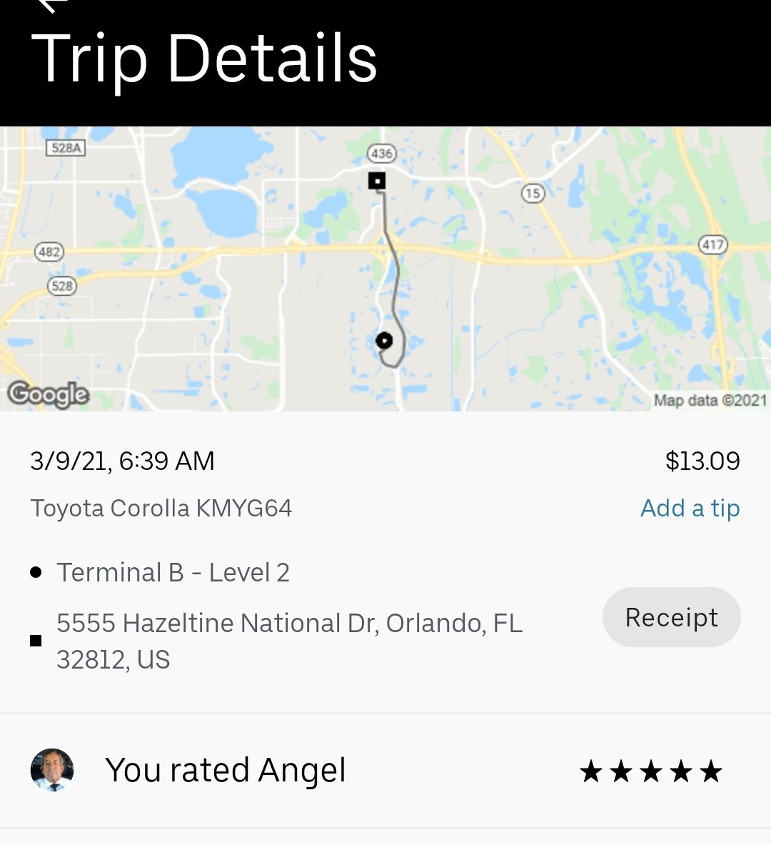 ZRiddler's tweet photo. @Uber_Support @Uber I need to get in contact with my Uber driver Angel KMYG64 in Orlando at 6:39. Somebody please contact him and me asap https://t.co/r58zoaY1MB