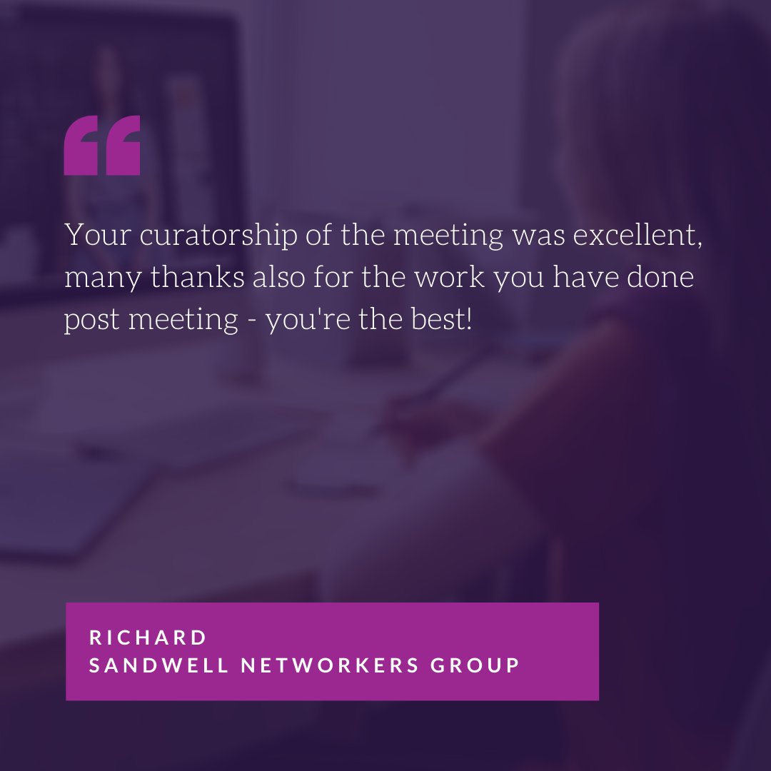 Thank you to Richard from Sandwell Networkers Group for this fantastic #feedback! We have been working with the group since June to help bring this useful #community asset online. Get in touch to find out more about setting up online networking groups. #TestimonialTuesday #nfp