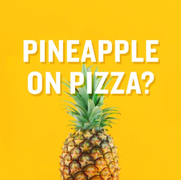 PapaJohns_Chi's tweet photo. We wanna know, what's your take on this hot debate? 🍍 https://t.co/hFdei0XJdb