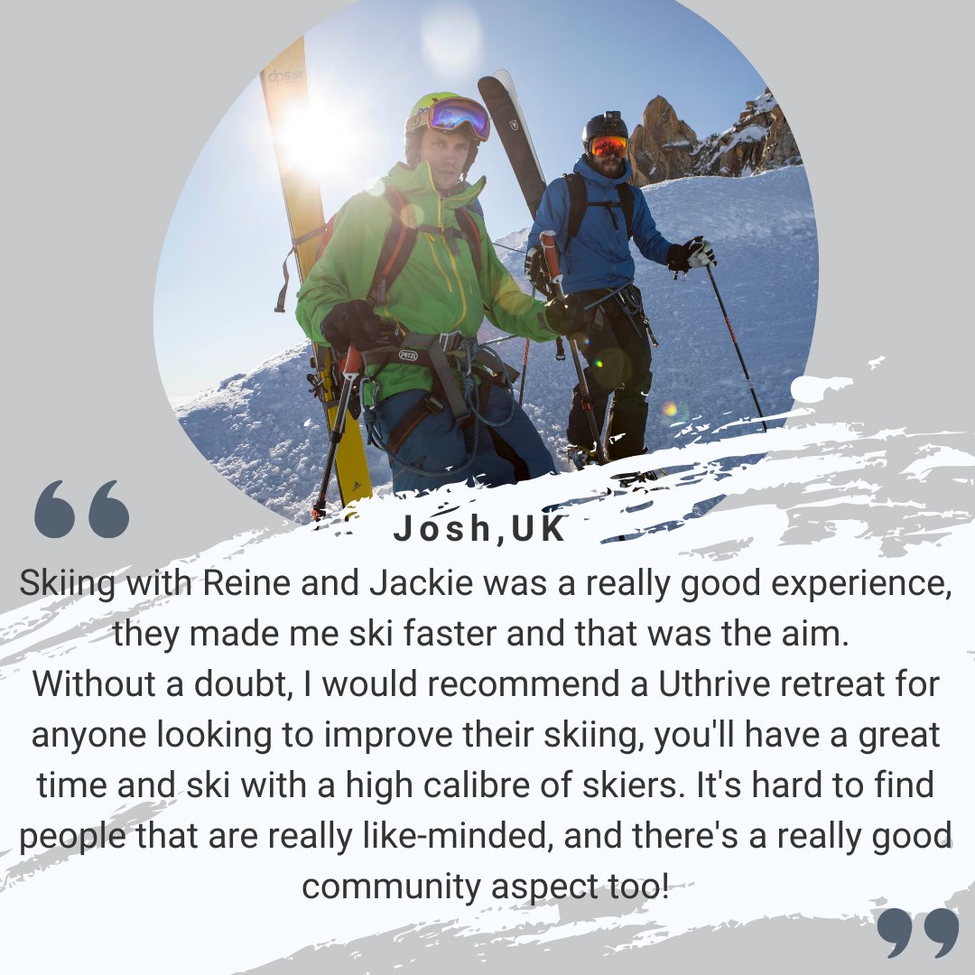 ⭐️Testimony Tuesday  ⭐
J️osh tells us what it's like to ski with Reine Barkered and Jackie Paaso!