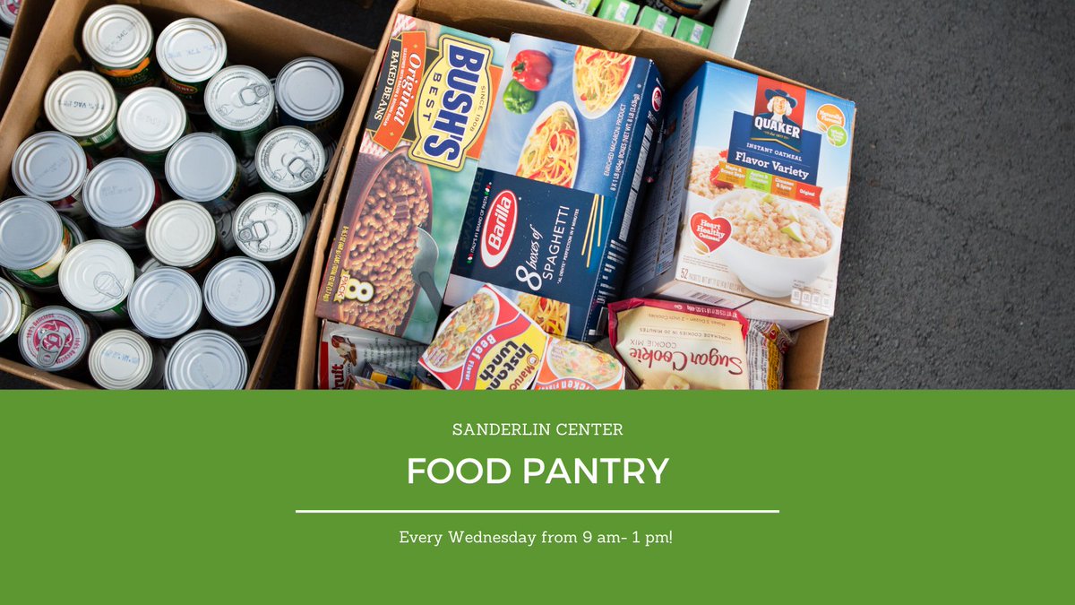 SanderlinCenter's tweet photo. Don't forget to stop by our food pantry tomorrow! We have plenty and hope to see you there! π π₯ π₯« #sanderlincenter #foodpantry https://t.co/Xl9Z3X3ksZ