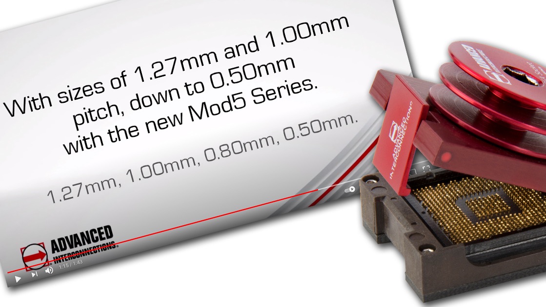 AdvancedInt's tweet photo. Flip-Top™ Test Sockets are engineered for #BGA and #LGA device test, validation, development, and production socketing applications. Surface mount and through-hole designs from 0.50mm to 1.27mm pitch. #testsockets #AdvancedInterconnections https://t.co/hqMhjTrrsc https://t.co/5EUP0hkVLl